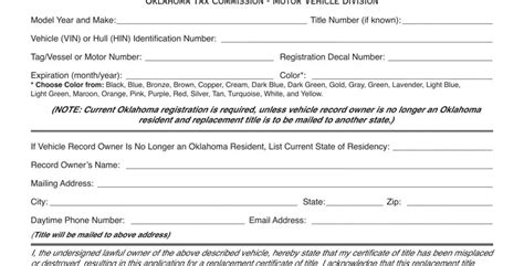 How Long Does It Take To File For A Lost Title In Oklahoma