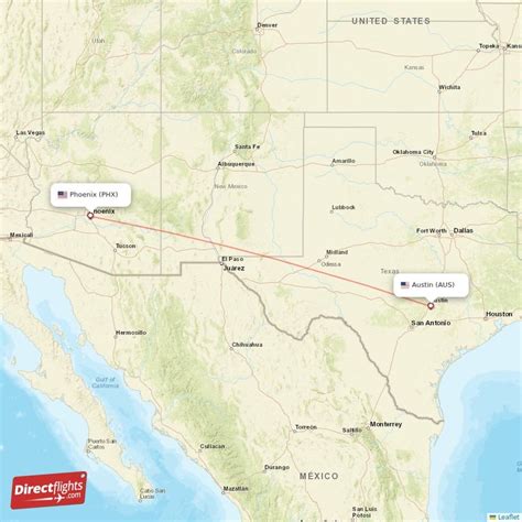 how long does it take to fly from phoenix to austin
