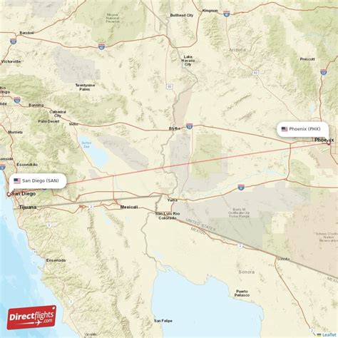how long does it take to fly from phoenix to san diego