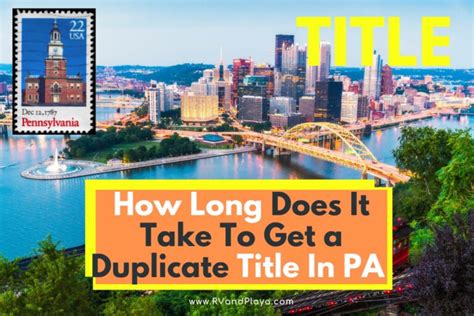 How Long Does It Take To Get A Duplicate Title In Md