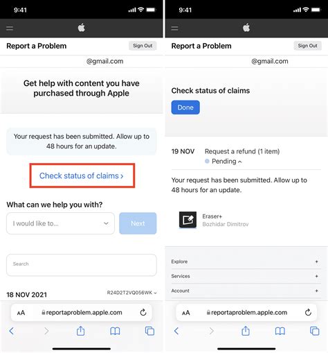 how long does it take to get a refund from apple wallet