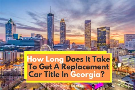 how long does it take to get a replacement car title in the mail