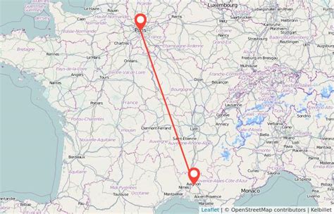 how long does it take to get from paris to avignon by train