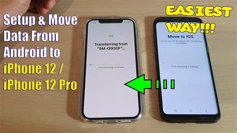 how long does it take to transfer data from android to iphone
