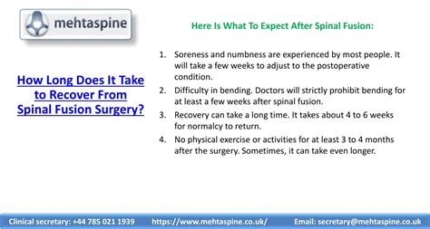how long does spinal surgery take to heal
