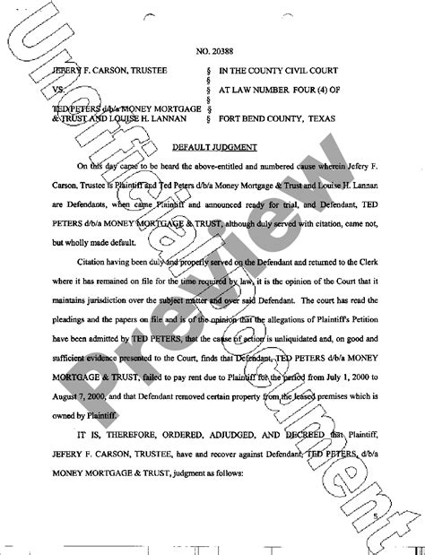 how long is a default judgment valid for in texas
