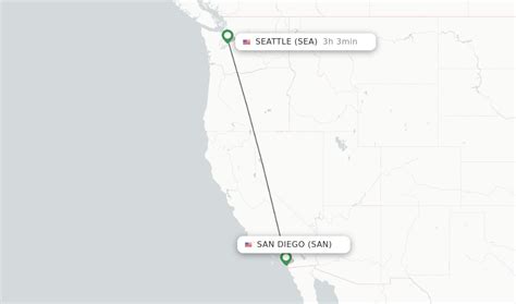 how long is a direct flight from seattle to san diego
