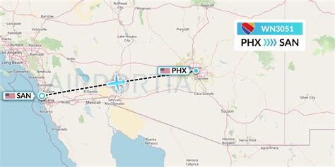 how long is a flight from phoenix to san diego