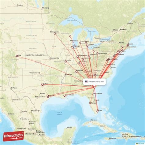 how long is a flight to savannah georgia