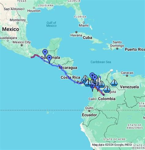 how long is flight from mexico to columbia