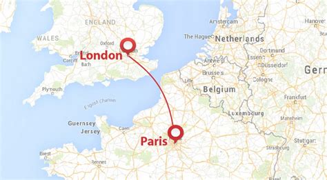 how long is london to paris