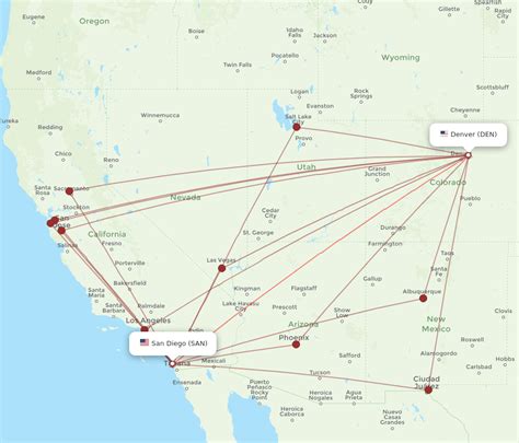 how long is the flight from den to san diego