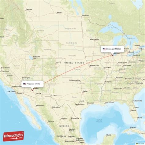 how long is the flight from mdw to phx