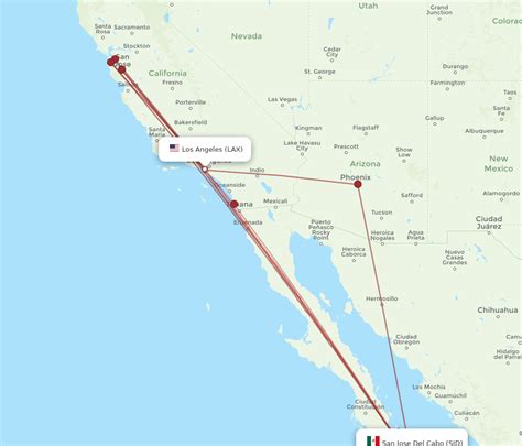 how long is the flight to cabo from lax