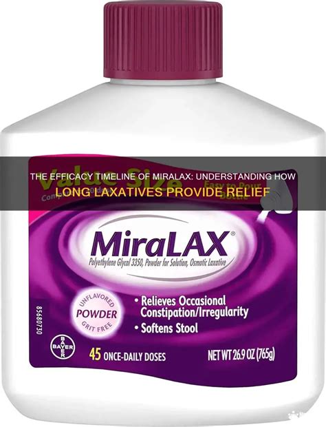 How Long Does Miralax Take to Work Effectively?