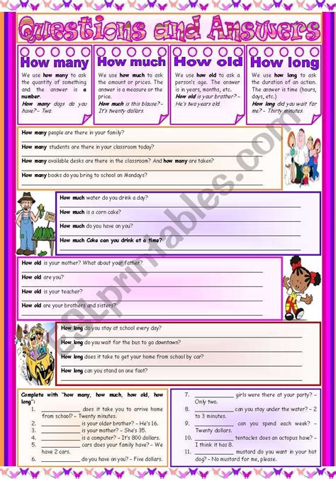 how long questions examples with answers pdf