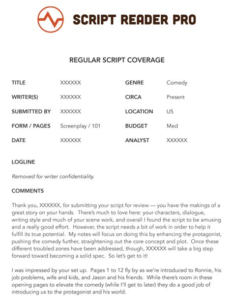 how long should script coverage be