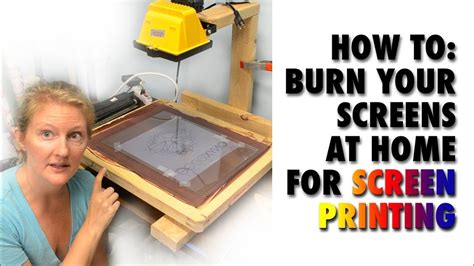 how long to burn a screen printing