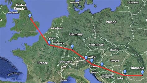 how long to drive to romania