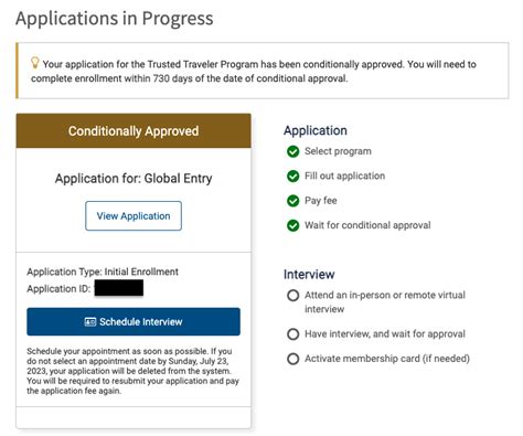 how long to get interview for global entry