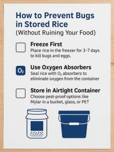 How Long To Keep Rice In Freezer To Kill Bugs