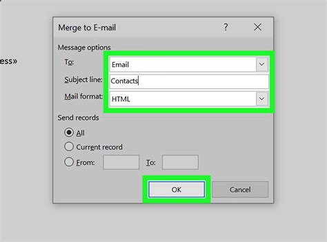 how mail merge work in ms word