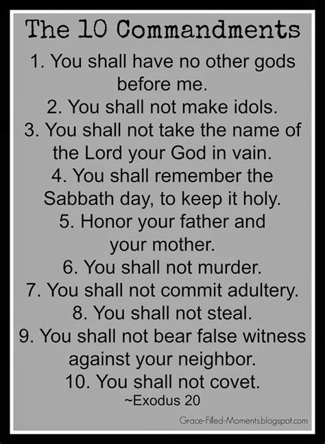 how many 10 commandments are there
