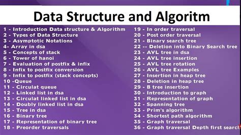 how many algorithms are there in data structure