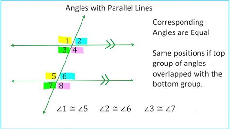 how many angles are formed by two parallel lines and a transversal