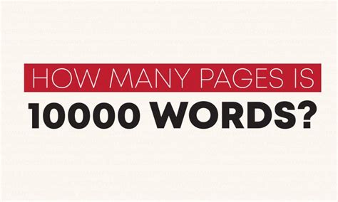 how many book pages is 10000 words