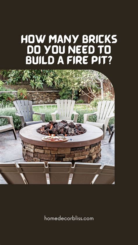 how many bricks do i need to build a fire pit