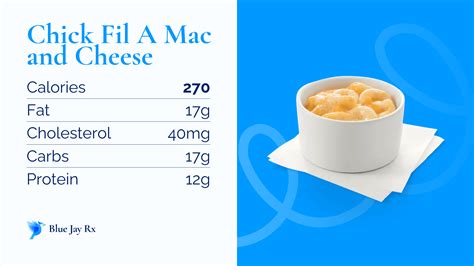 how many calories does a small mac and cheese from chick fil a have