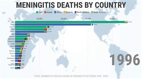 how many cases of meningitis per year