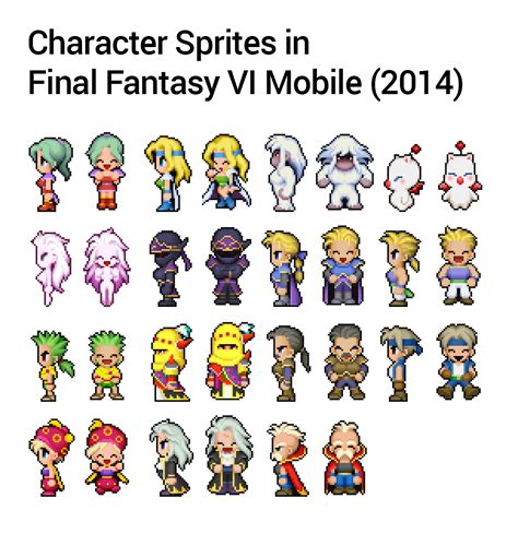 how many characters are in final fantasy 6