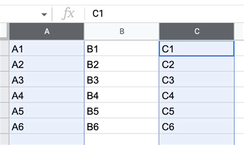 how many columns in google sheets
