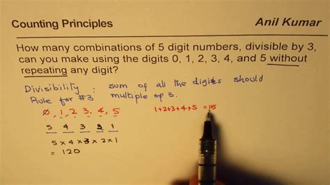 how many combinations are there in a 5 digit code