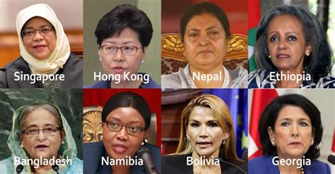 how many countries have female leaders