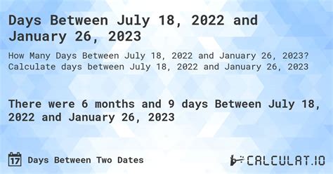 how many days since july 1 2022
