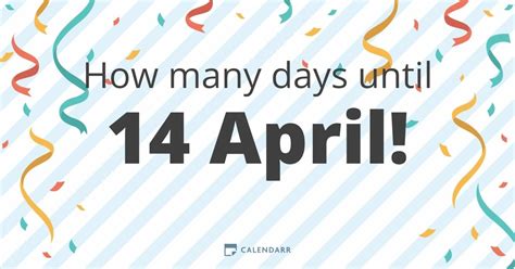 how many days till 14th april