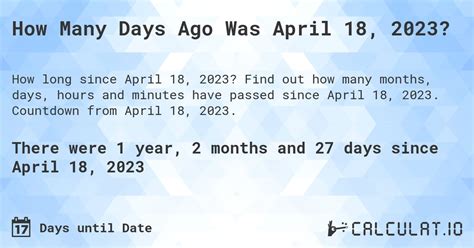 how many days until april 2025