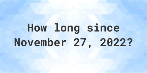 how many days until november 27 2022
