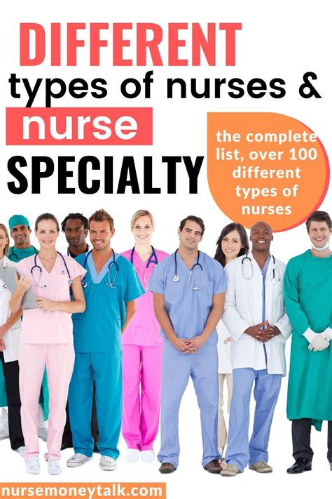how many different kinds of nurses are there