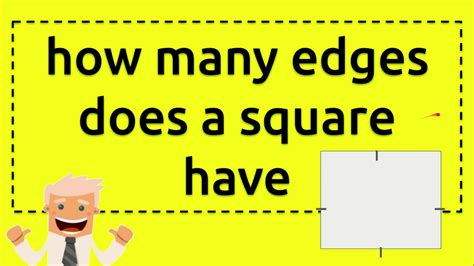 how many edges does a square have YouTube