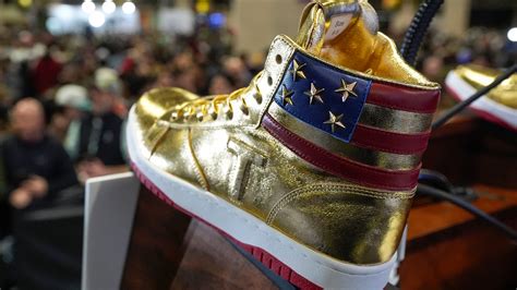 how many gold sneakers did trump make