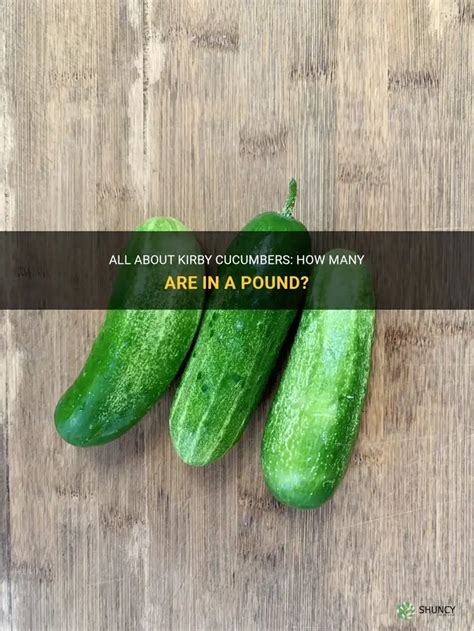 How Many Kirby Cucumbers In A Pound