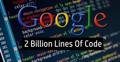 how many lines of code is google