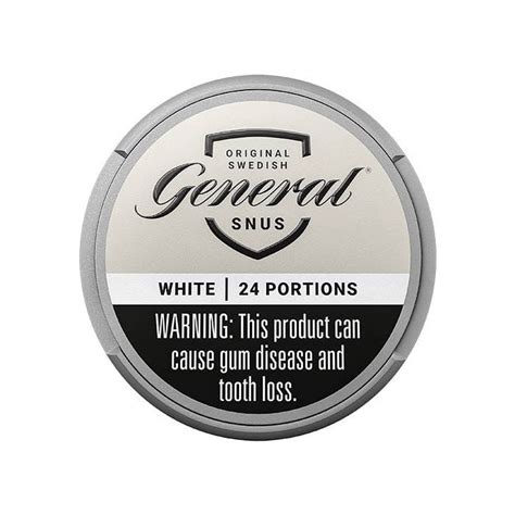 how many mg of nicotine in general snus