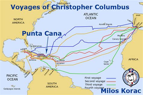 how many miles did christopher columbus sail