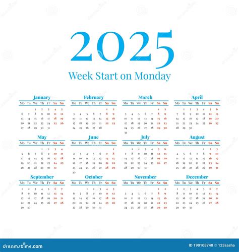 how many mondays in 2025