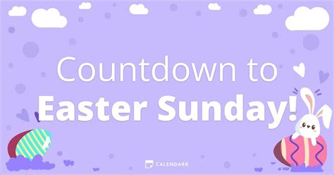 how many more days till easter sunday